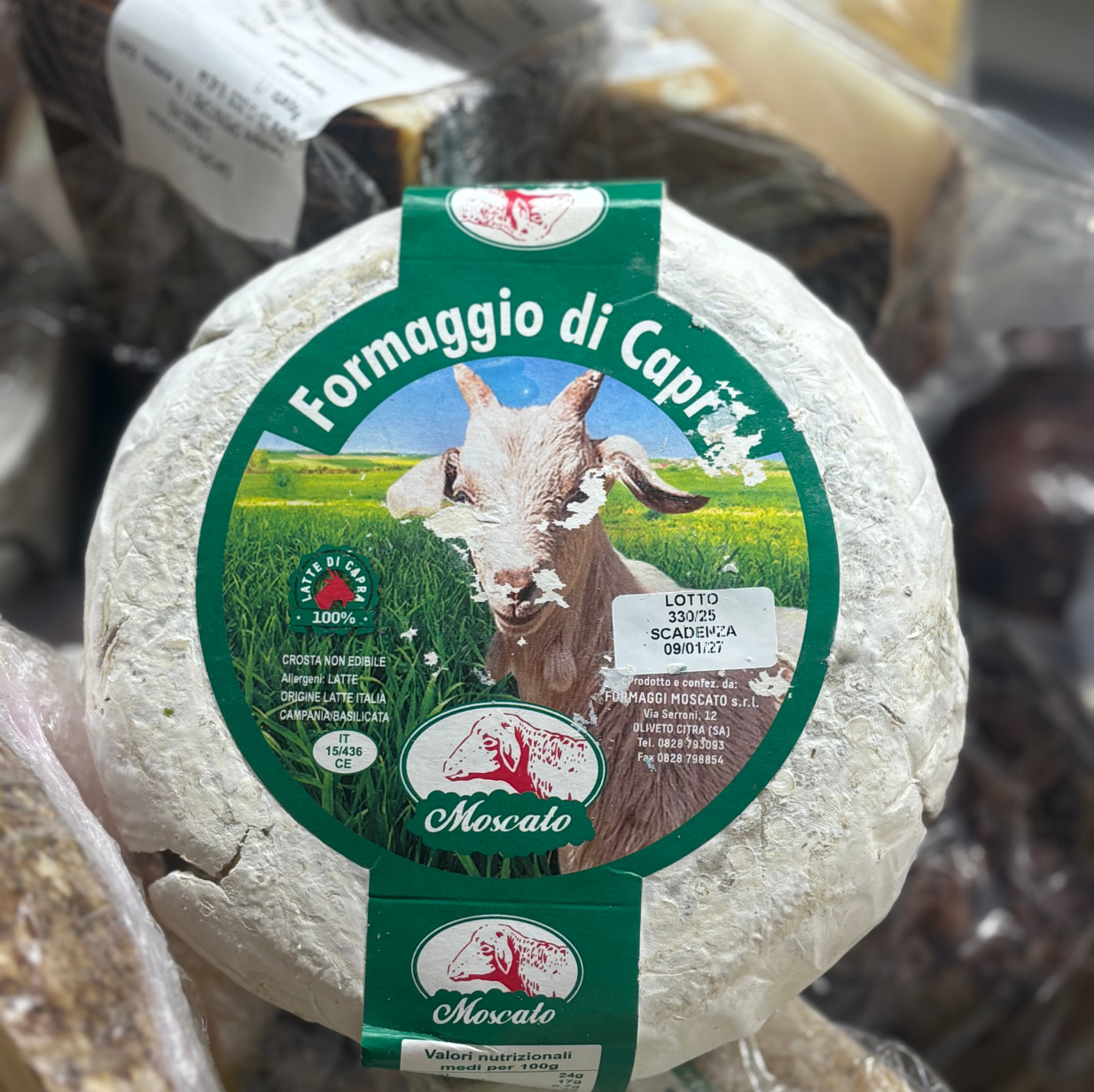 Formaggio di Capra Fresco – Latte di Capra 100% Italiano