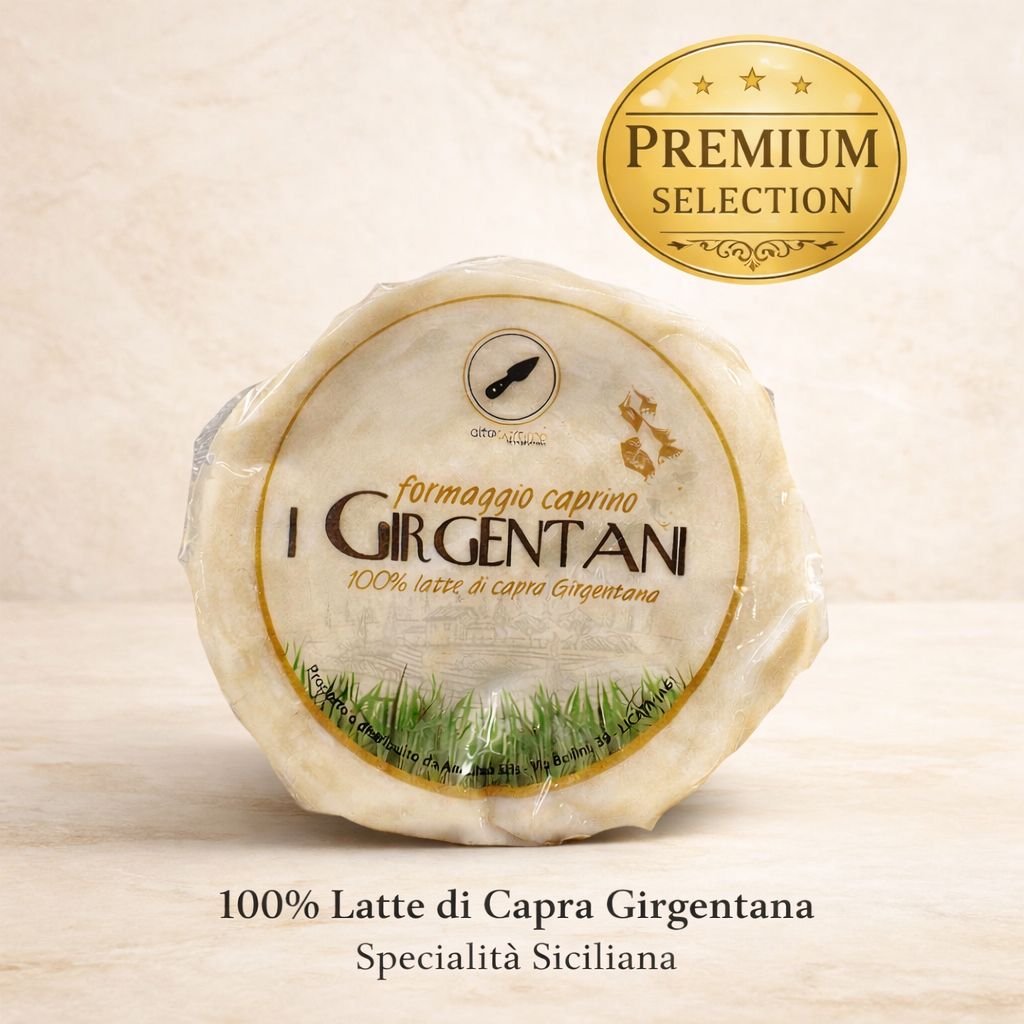 Formaggio Caprino I Girgentani Premium – 100% Latte di Capra Girgentana Siciliana