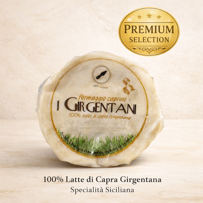 Formaggio Caprino I Girgentani Premium – 100% Latte di Capra Girgentana Siciliana