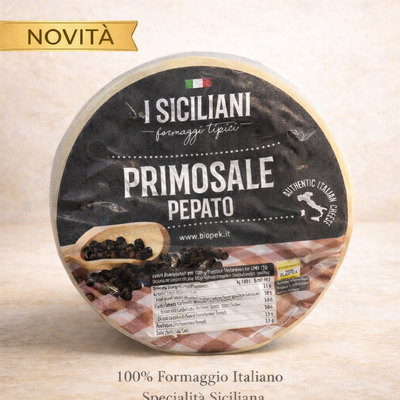 Primosale Pepato I Siciliani – Formaggio Tipico Siciliano con Pepe Nero