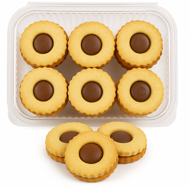 Occhi di Bue al Cioccolato – Biscotti di Frolla Artigianali