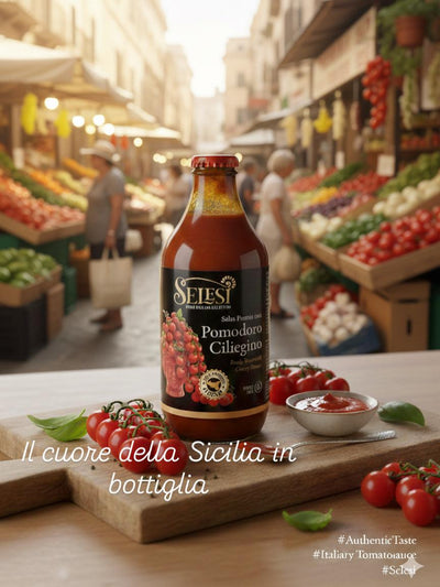 Salsa Pronta con Pomodoro Ciliegino – 100% Pomodori di Sicilia – Senza Glutine